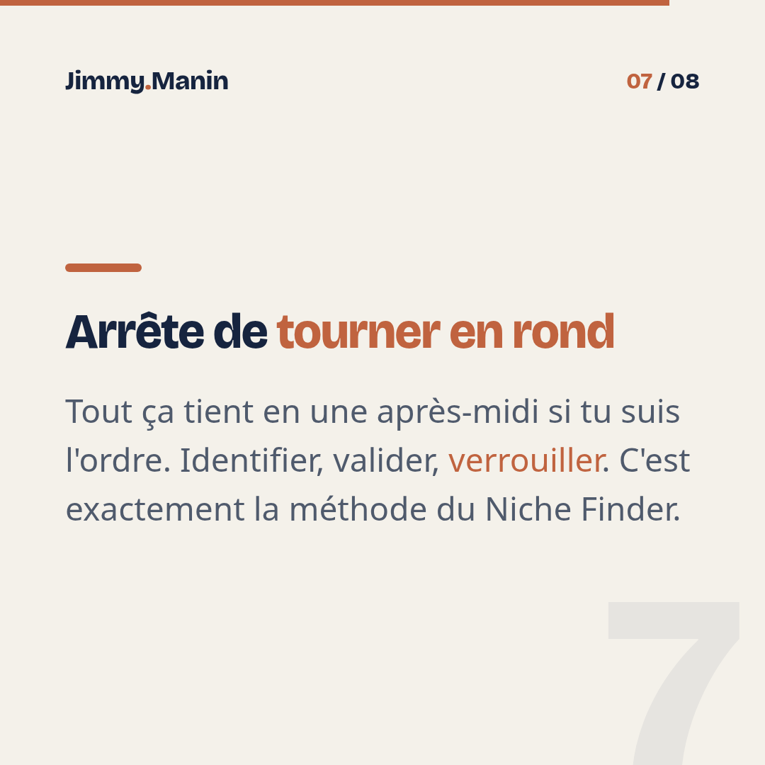 Choisir sa niche IA rentable en 1 après-midi — 7/8