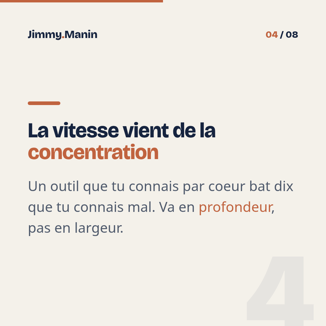 Arrêter d'empiler les outils IA — 4/8