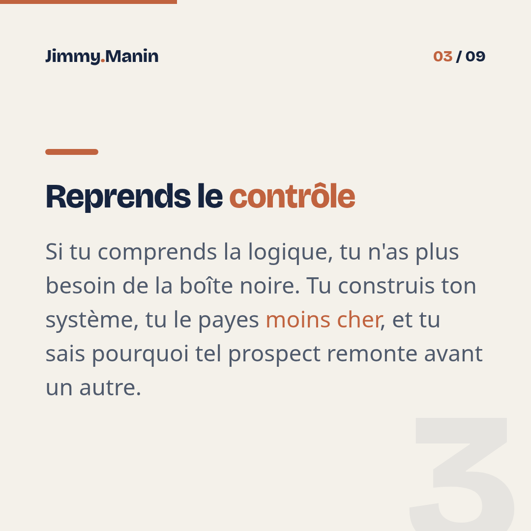 Trouver ses 10 prochains clients avec l'IA ce week-end — 3/9