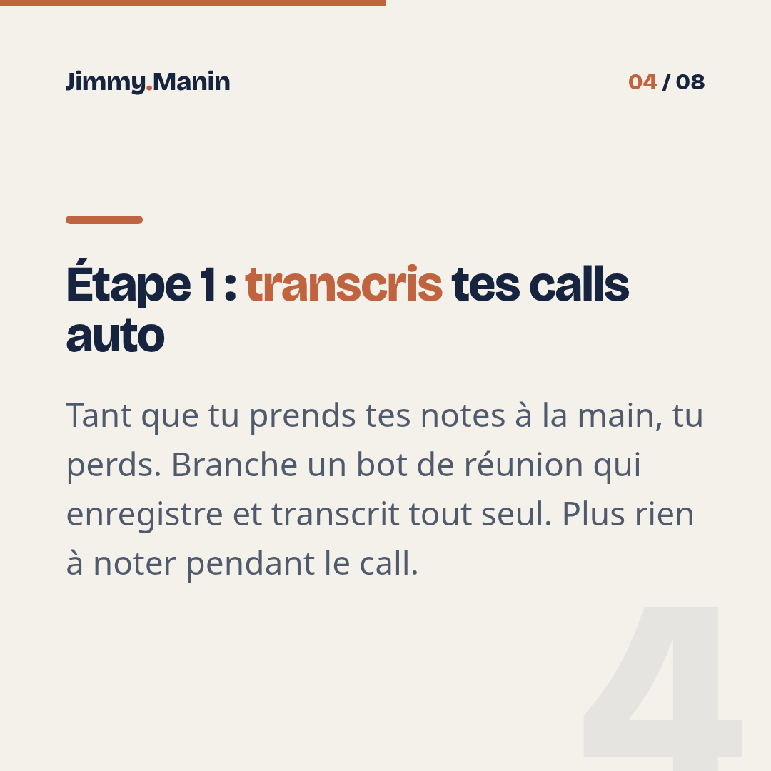Automatiser ses comptes rendus pour gagner 5h par semaine — 4/8