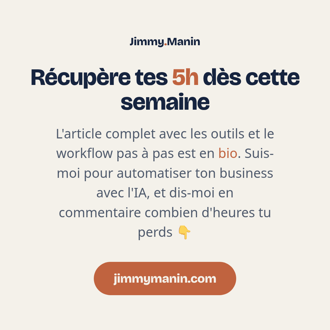 Automatiser ses comptes rendus pour gagner 5h par semaine — 8/8