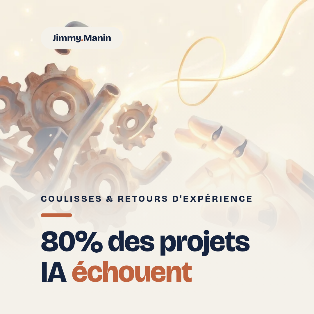 80% des projets IA finissent à la poubelle. Et la plupart du temps, ce n'est PAS...