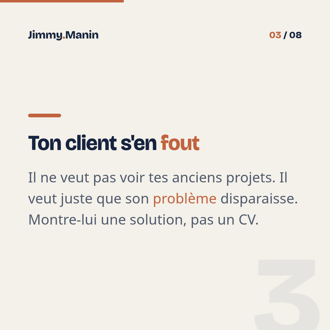 Pas besoin de portfolio ni de réseau pour signer ton premier client IA — 3/8