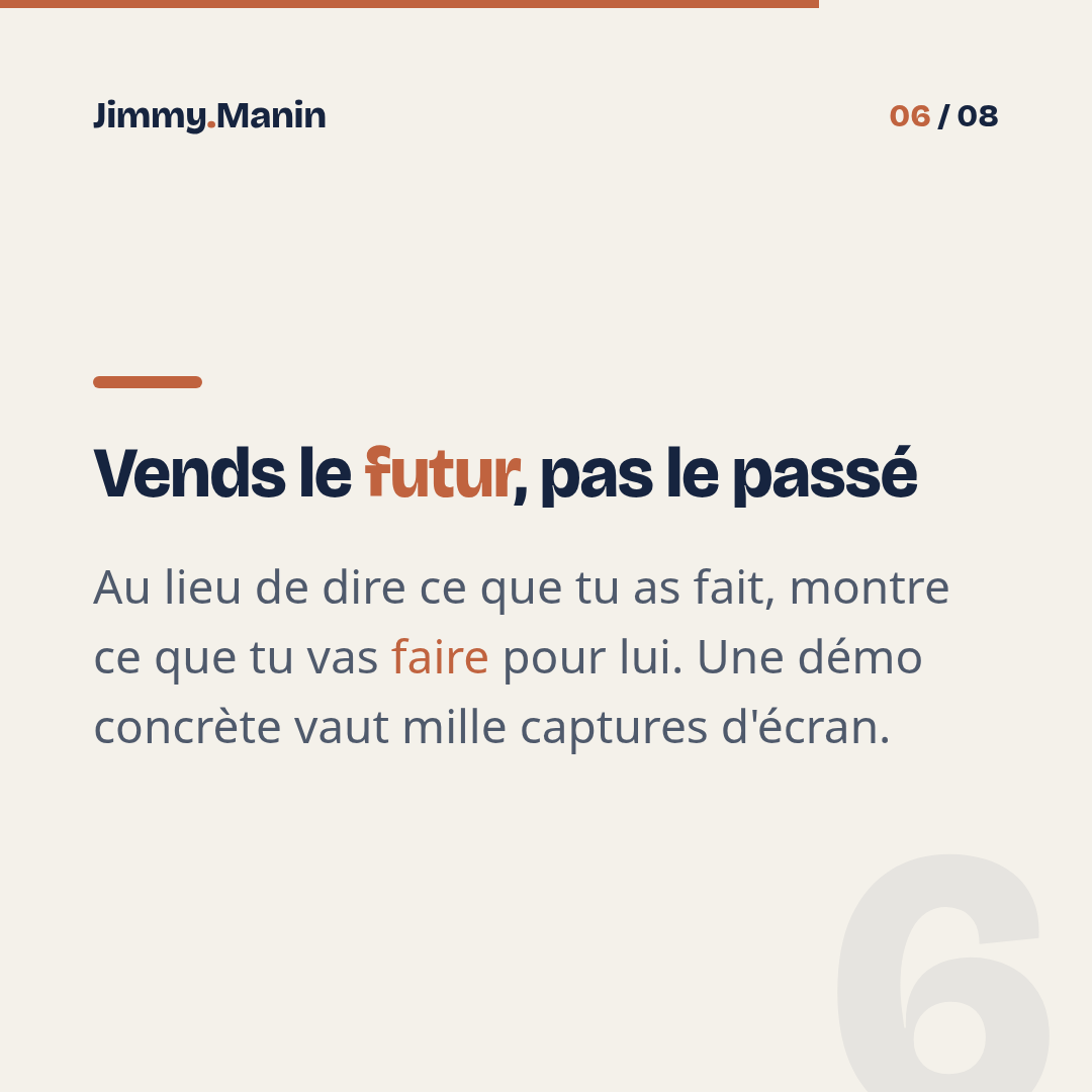 Pas besoin de portfolio ni de réseau pour signer ton premier client IA — 6/8