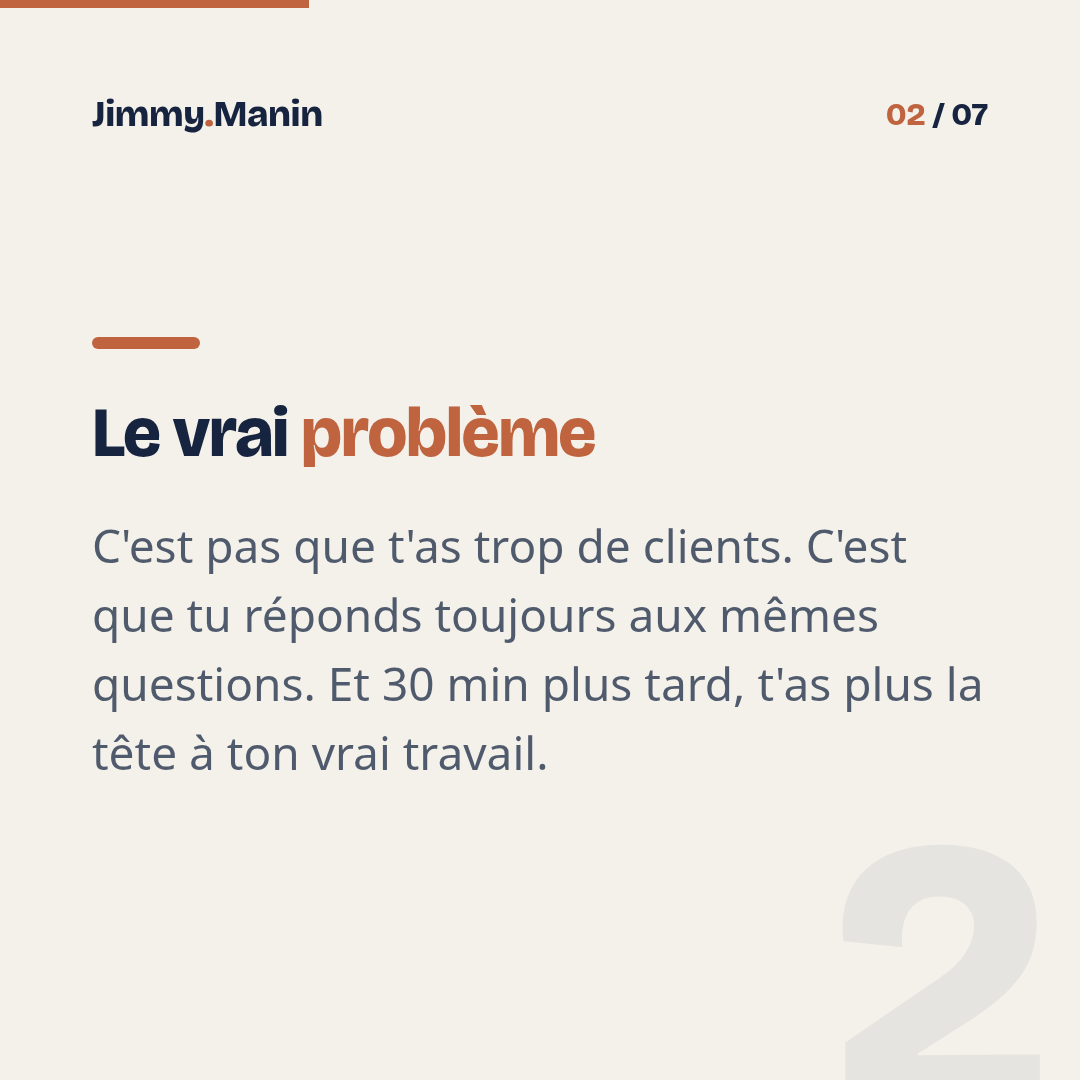 Le système de support client IA niveau 1 quand tu es seul — 2/7