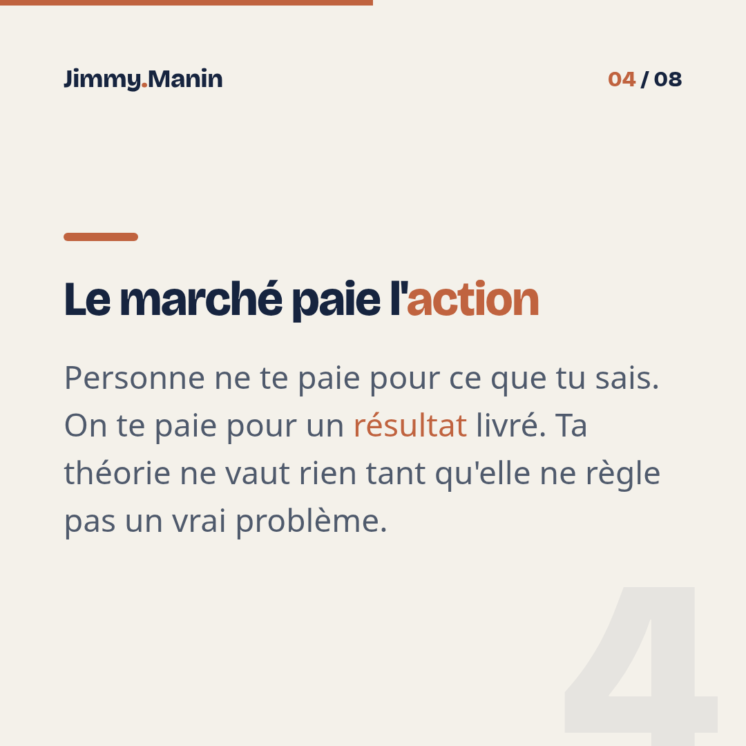 Arrête de regarder des tutos IA et lance ton offre cette semaine — 4/8