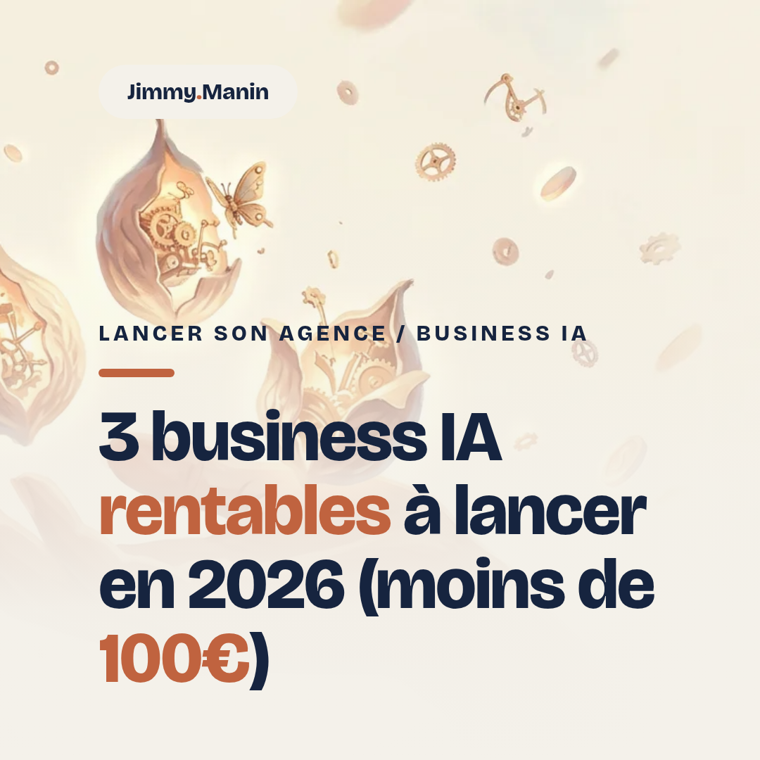 Tout le monde croit qu'il faut des milliers d'euros pour lancer un business IA....
