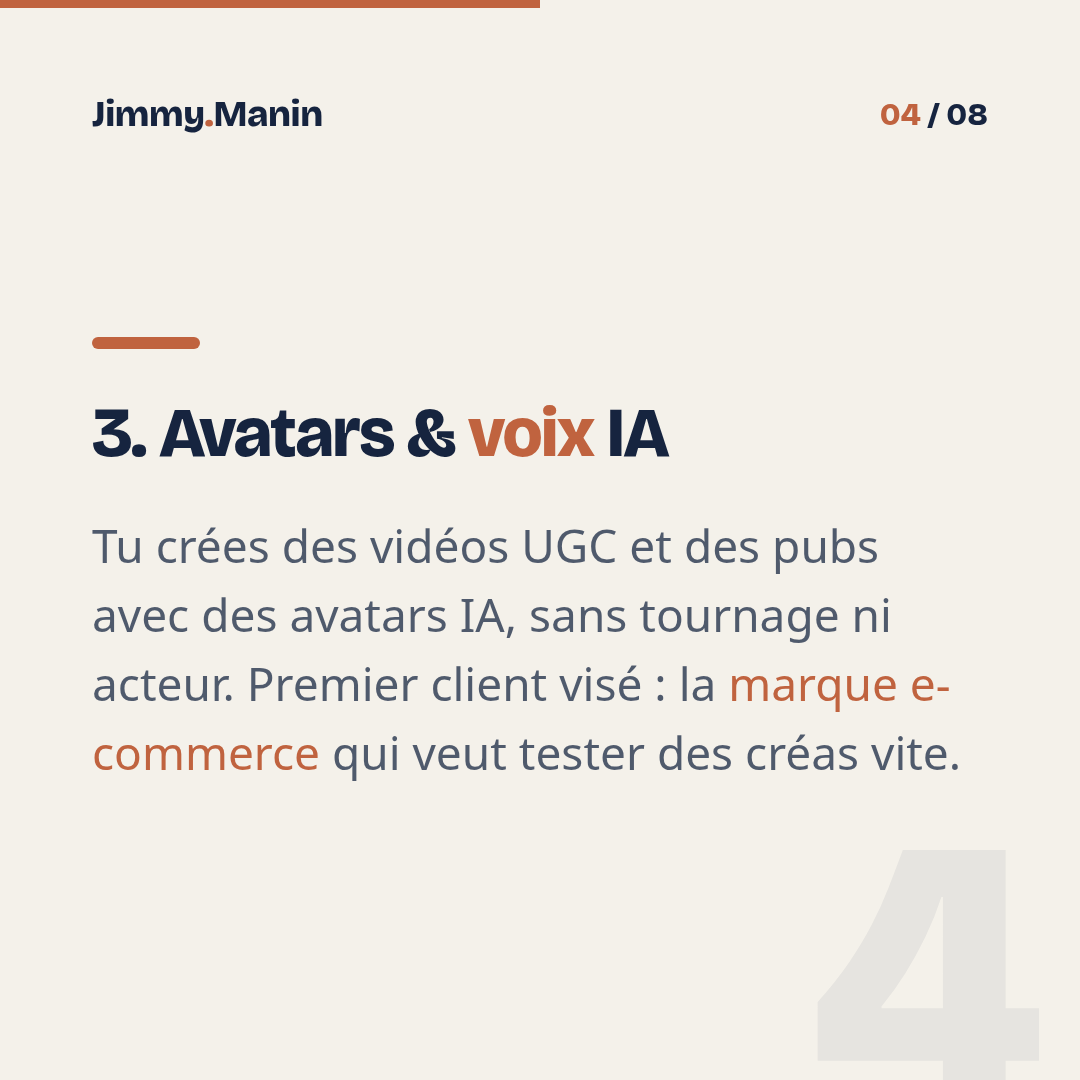 3 business IA rentables à lancer en 2026 avec moins de 100€ — 4/8