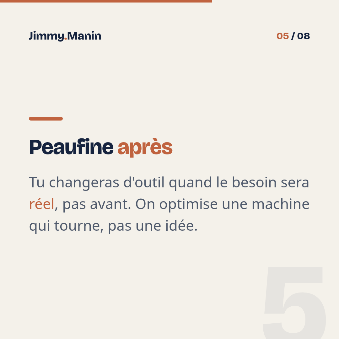 Arrête d'attendre l'outil IA parfait pour commencer — 5/8