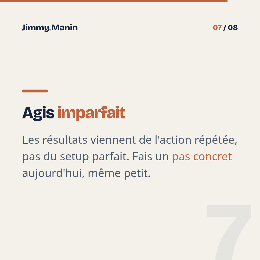 Arrête d'attendre l'outil IA parfait pour commencer — 7/8