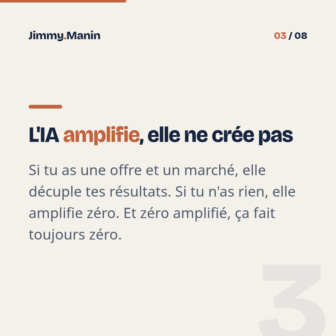 Le vrai du flan derrière les 27 000€ en 30 jours avec l'IA — 3/8