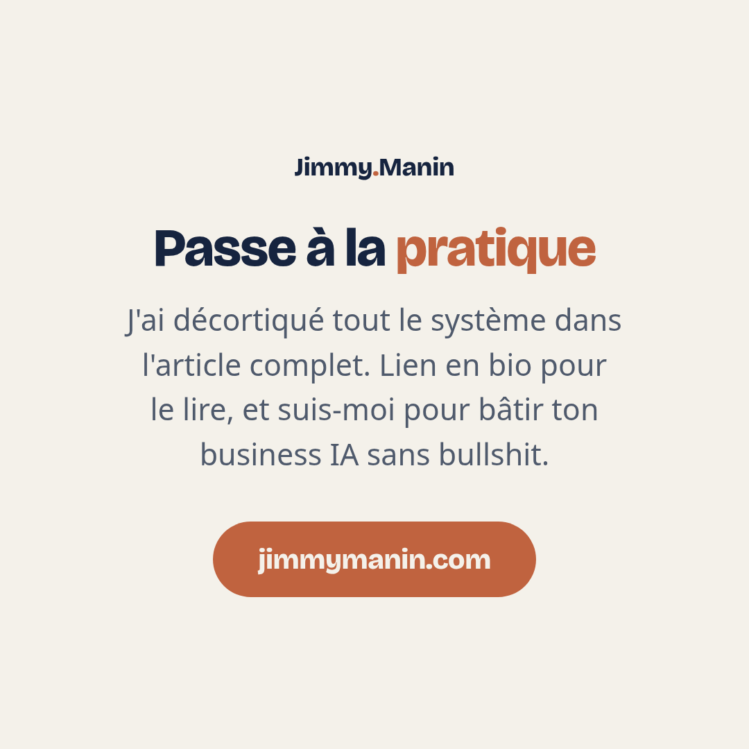 Le vrai du flan derrière les 27 000€ en 30 jours avec l'IA — 8/8